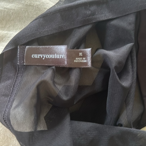 Curvy Couture || NWT || Sheer Mesh High Cut Brief Panty - Picture 5 of 7